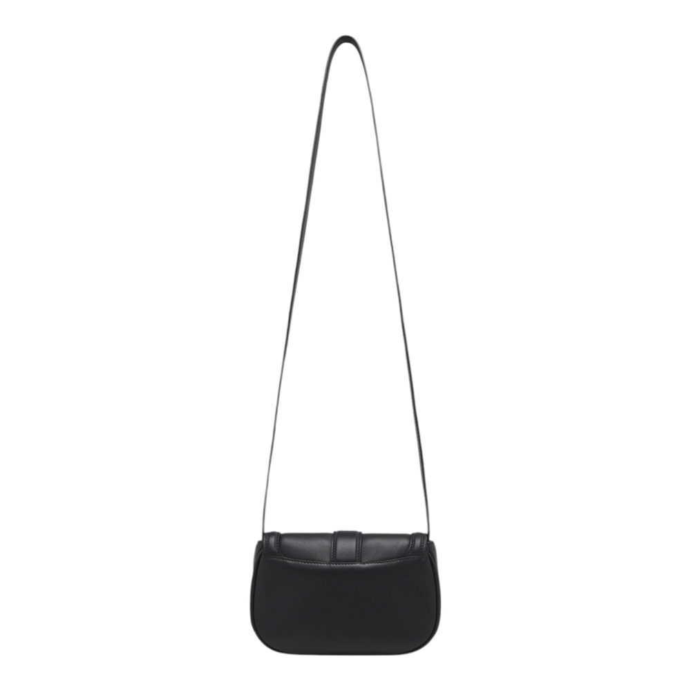 McQueen Mini T-Bar Satchel in Black MSRP $1390 Leather New In Box - Picture 4 of 6